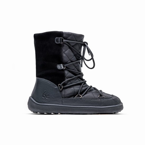 Clenkove Topanky Be Lenka Barefoot Snowfox Damske Čierne / Siva | SK-5873