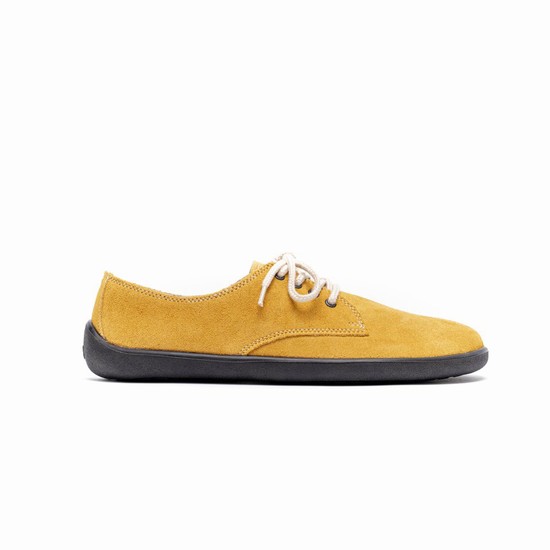 Mokasiny Be Lenka Barefoot City Damske Horčica Biela | SK-4293